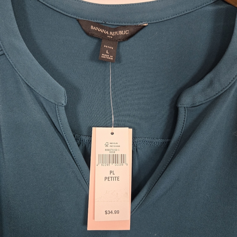 Banana Republic NWT Tank top Green PL - Picture 2 of 3